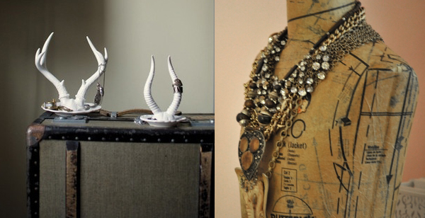 12 Beautiful Ways To Store Your Jewelry // antlers & mannequin