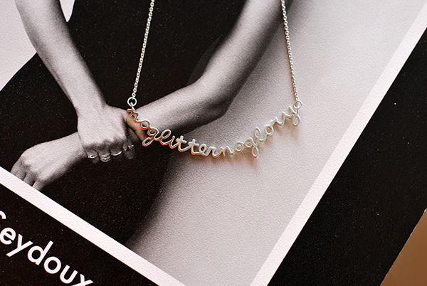 Custom silver necklace from Anne Zellien x Twikit