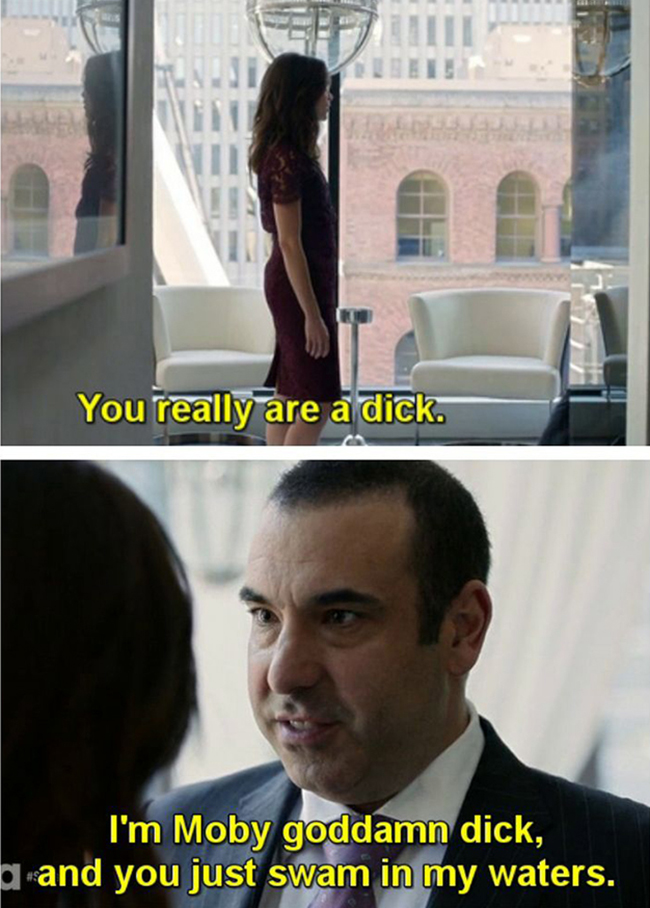 10 fun facts about Suits // Louis Litt "I'm Moby Dick"