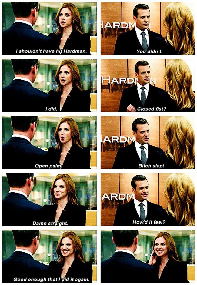 10 fun facts about suits // Donna & Harvey