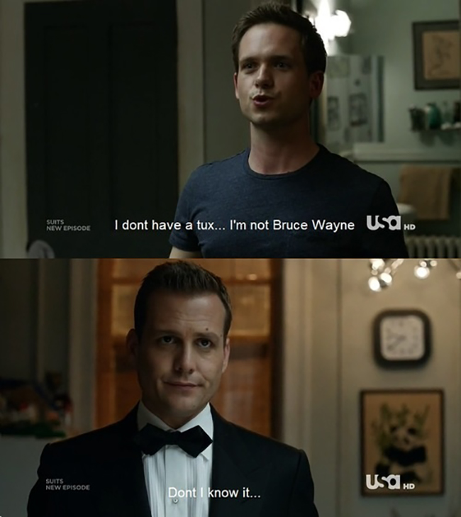 10 fun facts about Suits // Mike & Harvey "I'm not Bruce Wayne"
