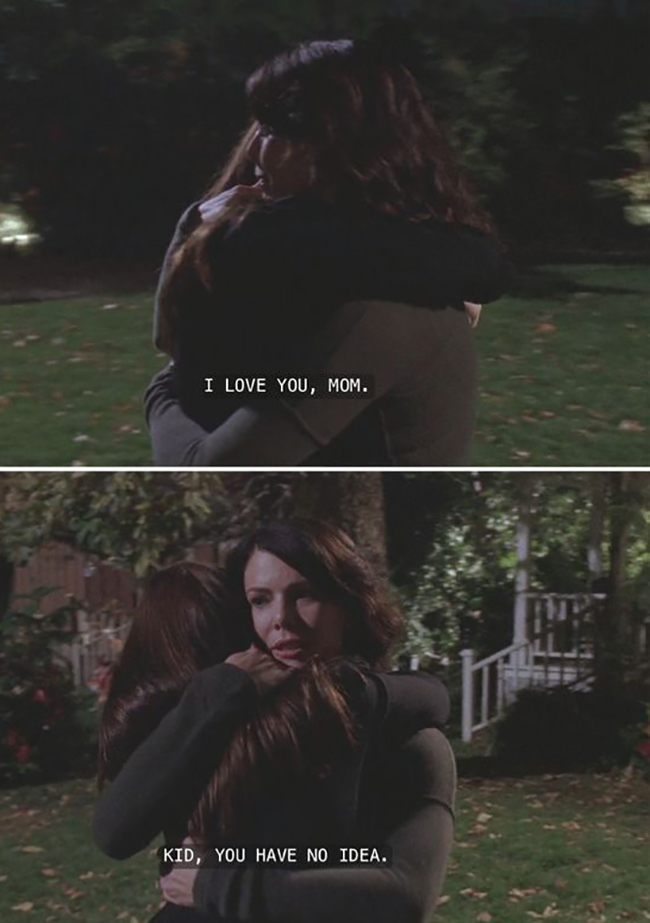 10 fun facts about Gilmore Girls // Rory' & Lorelai "I love you"