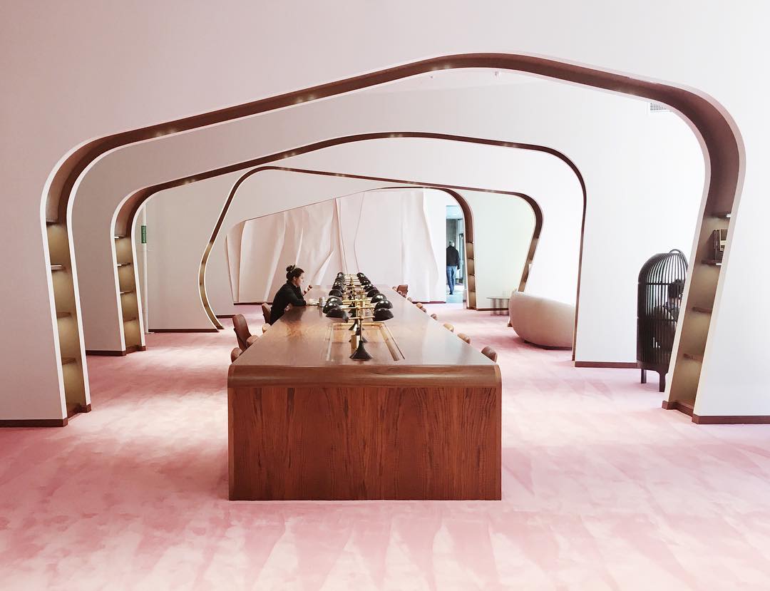 Dropbox HQ by Rapt Studio - The Library // pink goodness