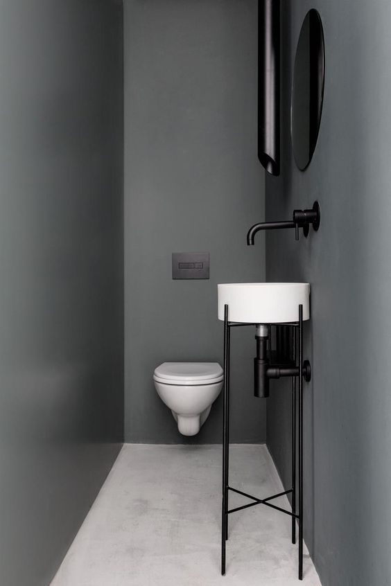 Designer profile Arne Jacobsen // VOLA faucet black - via noglitternoglory